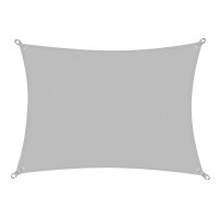 Copertina prelata de soare Sersimo SN148, dreptunghiulara, impermeabila cu protectie UV, 3x2m, gri