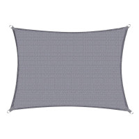 Copertina prelata de soare, dreptunghiulara, impermeabila cu protectie UV, 5x4m, gri deschis Copertina prelata de soare, dreptunghiulara, impermeabila cu protectie UV, 5x4m, gri deschis