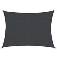 Copertina prelata de soare Sersimo SN165, dreptunghiulara, impermeabila cu protectie UV, 5x4m, gri inchis