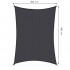 Copertina prelata de soare, dreptunghiulara, impermeabila cu protectie UV, 4x3m, gri inchis [4]