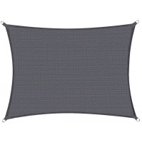 Copertina prelata de soare, dreptunghiulara, impermeabila cu protectie UV, 4x2m, gri Copertina prelata de soare, dreptunghiulara, impermeabila cu protectie UV, 4x2m, gri