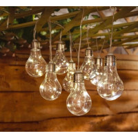 Ghirlanda luminoasa, LED, model Moza, 10 becuri, 380cm, incarcare solara, lumina alb cald Ghirlanda luminoasa, LED, model Moza, 10 becuri, 380cm, incarcare solara, lumina alb cald