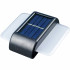 Set 2 lampi solare LED de perete, IP44 pentru exterior, autonomie 12 ore, 9x9x2.3cm, negru [14]