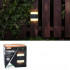Set 2 lampi solare LED de perete, IP44 pentru exterior, autonomie 12 ore, 9x9x2.3cm, negru [4]