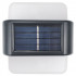 Set 2 lampi solare LED de perete, IP44 pentru exterior, autonomie 12 ore, 9x9x2.3cm, negru [5]