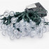 Ghirlanda luminoasa, LED, model Bubble, 50 becuri, 935cm, incarcare solara, lumina alb cald [15]