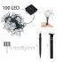 Ghirlanda luminoasa, LED, 100 becuri mici, 10m, incarcare solara, lumina alb cald [7]