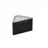 Set 2 lampi solare pentru trepte sau gard, 9 LED, alb cald, incarcare solara, 9x5x5 cm, negru [3]