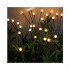 Set 2 lampi solare pentru gradina, model licurici cu miscare la adierea vantului, 6 LED-uri alb cald, 70 cm, negru [2]