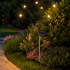 Set 2 lampi solare pentru gradina, model licurici cu miscare la adierea vantului, 6 LED-uri alb cald, 70 cm, negru [4]