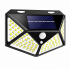 Lampa solara de perete, cu senzor de miscare, 100 LED, 14x6x10 cm, alb [4]