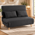 Fotoliu extensibil 2 in 1 pentru relaxare si dormit, transformabil rapid in pat spatios de 190x121 cm pentru oaspeti, design compact pentru economisir [4]