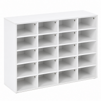 Pantofar model L cu compartimente individuale pentru depozitarea a pana la 20 perechi de pantofi, organizator practic pentru hol si dressing, acces us