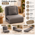 Fotoliu de podea extensibil 3 in 1, transformabil in sezlong pentru relaxare si pat pentru dormit, design multifunctional si compact pentru living sau [8]