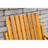 Banca de gradina 153x65x82 cm, 2 locuri, cu raft lateral, lemn de salcam, maro [6]