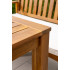 Set mobilier de gradina pentru servirea mesei si relaxare in aer liber, 7 piese din lemn de salcam, cu masa spatioasa pentru terasa, banca si scaune c [5]
