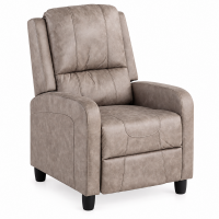Fotoliu relax recliner cu mecanism Push-Back pentru inclinare si o pozitie confortabila de odihna, tapiterie moale din chenille, sezut cu spuma de ina