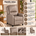 Fotoliu relax recliner cu mecanism Push-Back pentru inclinare si o pozitie confortabila de odihna, tapiterie moale din chenille, sezut cu spuma de ina [3]