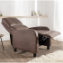 Fotoliu relax recliner cu mecanism Push-Back pentru inclinarea spatarului si o pozitie confortabila de odihna, tapiterie moale din chenille, sezut cu [6]