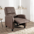 Fotoliu relax recliner cu mecanism Push-Back pentru inclinarea spatarului si o pozitie confortabila de odihna, tapiterie moale din chenille, sezut cu [7]