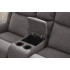 Set canapele extensibile electric, 3 piese, functie recliner, consola centrala, 6 locuri, gri deschis [14]