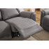 Set canapele extensibile electric, 3 piese, functie recliner, consola centrala, 6 locuri, gri deschis [18]