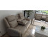 Set canapele extensibile electric, 3 piese, functie recliner, consola centrala, 6 locuri, gri deschis [5]