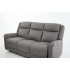 Set canapele extensibile electric, 3 piese, functie recliner, consola centrala, 6 locuri, gri deschis [9]