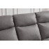 Set canapele extensibile electric, 3 piese, functie recliner, consola centrala, 6 locuri, gri deschis [10]