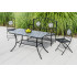 Set mobilier de gradina Gismo, 4 piese, masa cu blat din mozaic ceramic cu aspect de piatra naturala, banca pentru 2 persoane si 2 scaune pliabile pen [17]