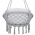 Scaun rotund Sersimo tip leagan suspendat cu perna Confort Plus casa sau gradina, gri [7]