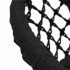 Scaun dublu tip leagan suspendat pentru casa sau gradina, cu perne, stil boho, 128x66x124 cm, maxim 300 kg, negru [11]