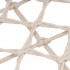 Scaun dublu tip leagan suspendat pentru casa sau gradina, cu perne, stil boho, 130x66x120 cm, maxim 300 kg, crem si gri [12]