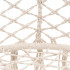 Scaun dublu tip leagan suspendat pentru casa sau gradina, cu perne, stil boho, 130x66x120 cm, maxim 300 kg, crem si gri [11]