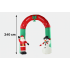 Arcada gonflabila de Craciun pentru exterior, iluminare LED, compresor integrat, 240x140x60 cm, multicolor [5]