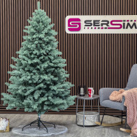 Brad artificial Christmas Deluxe by Sersimo, Kovalivka Select argintiu, integral 3D, 230 cm Brad artificial Christmas Deluxe by Sersimo, Kovalivka Select argintiu, integral 3D, 230 cm