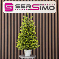 Brad artificial Christmas Deluxe by Sersimo, Viena Elite Spring in ghiveci, 3D, 110 cm Brad artificial Christmas Deluxe by Sersimo, Viena Elite Spring in ghiveci, 3D, 110 cm