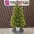 Brad artificial Christmas Deluxe by Sersimo, Viena Elite Spring in ghiveci, 3D, 110 cm [3]