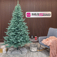Brad artificial Christmas Deluxe by Sersimo, Viena Select argintiu, integral 3D, 230cm Brad artificial Christmas Deluxe by Sersimo, Viena Select argintiu, integral 3D, 230cm