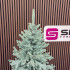 Brad artificial Christmas Deluxe by Sersimo, Viena Select argintiu, integral 3D, 230cm [7]