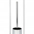 Stand cu perie WC si suport hartie igienica, inox si bambus, 75cm, argintiu [9]
