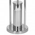 Stand cu perie WC si suport hartie igienica, inox, 80cm, argintiu cromat [4]