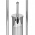 Stand cu perie WC si suport hartie igienica, inox, 80cm, argintiu cromat [5]