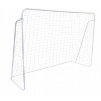 Poarta de fotbal pentru copii, 213x152x75 cm, alb – otel durabil, usor de asamblat, ideala pentru joaca in aer liber Poarta de fotbal pentru copii, 213x152x75 cm, alb – otel durabil, usor de asamblat, ideala pentru joaca in aer liber