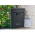 Cutie postala de exterior, pentru gard sau perete, din otel zincat, cu cifru, 32x8x22cm, gri inchis [2]