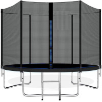 Trambulina Black, cu scara si plasa de protectie exterioara, 245 cm, 120kg