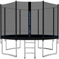 Trambulina Black, cu scara si plasa de protectie exterioara, 430 cm, 200kg