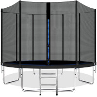 Trambulina Black, cu scara si plasa de protectie exterioara, 457 cm, 200kg