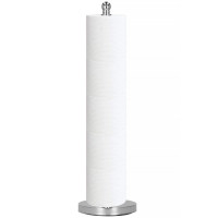 Suport hartie igienica tip tija, 51cm, argintiu cromat