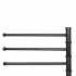 Suport cuier pentru prosoape cu 3 brate, inaltime 86cm, negru [2]